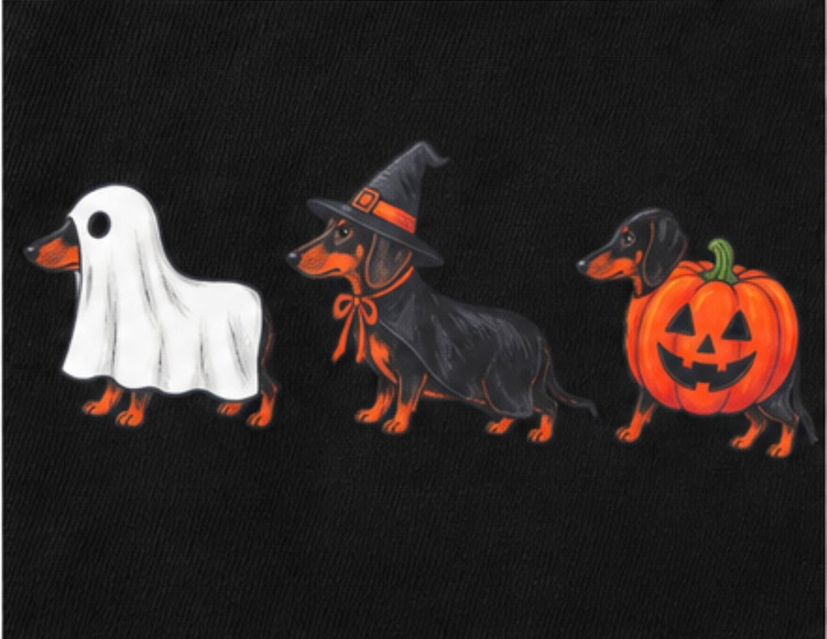 Halloweenies Dachshund Tee