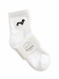 Embroidered Dapple Doxie Socks